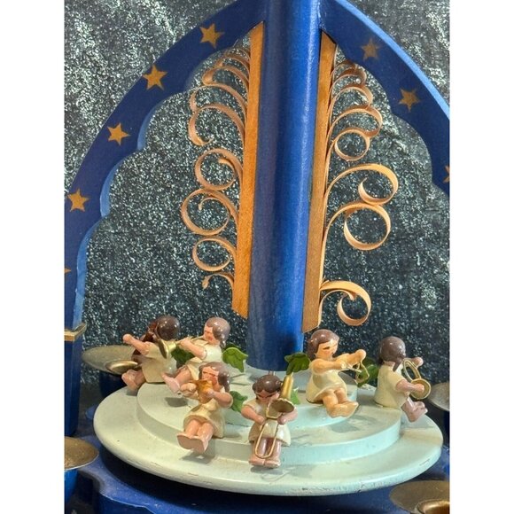 Vintage Richard Glasser Angel Musician Orchestra 1605 Pyramid 2 missing angels - Picture 6 of 14